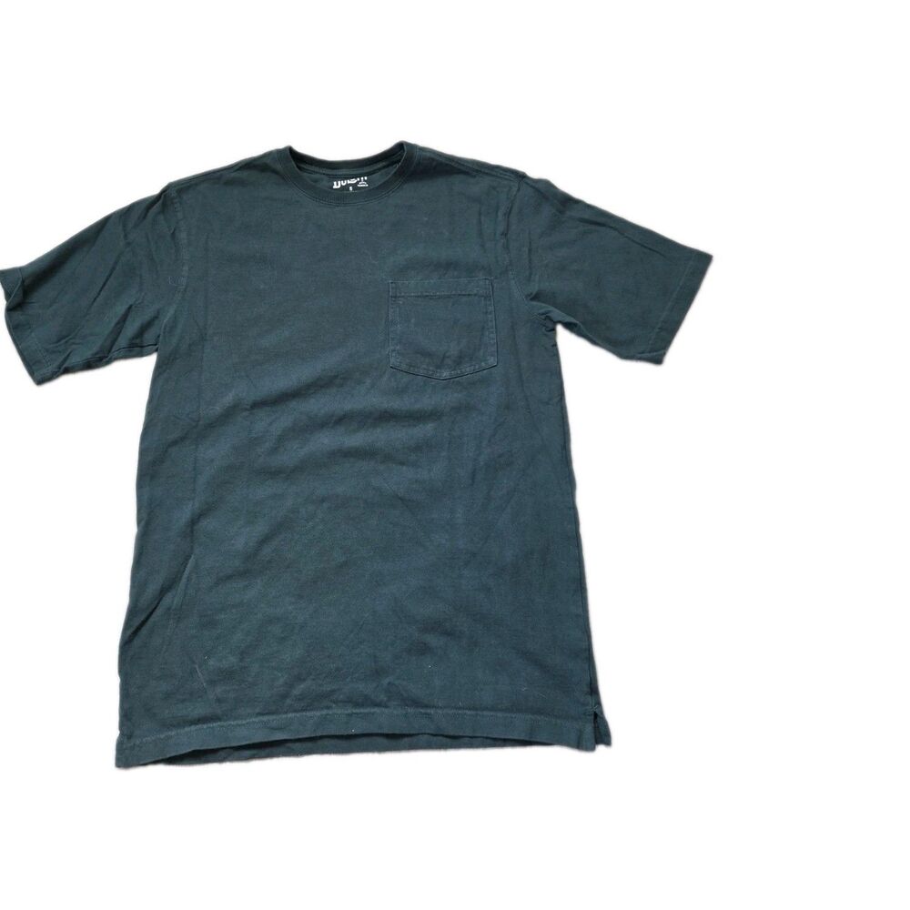 Duluth Trading Co Longtail T Shirt Mens Small Dark Green Relaxed Fit Cotton GUC